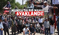 Manisa'da traktör konvoylu eylem... Mezarlık projesine karşı ayaklandılar!