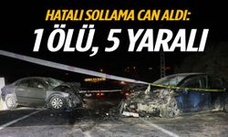 Hatalı sollama can aldı: 1 ölü, 5 yaralı