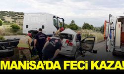 Manisa’da otomobil ile tır çarpıştı: 1 kişi ağır yaralandı