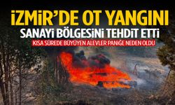 İzmir’de korkutan yangın! Alevler sanayi bölgesini tehdit etti