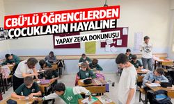 Manisa CBÜ'lü öğrencilerden çocukların hayallerine yapay zeka dokunuşu
