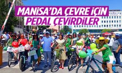 Manisa’da çevre için pedal çevirdiler!