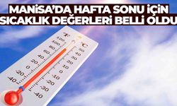 Manisa’da hafta sonu için sıcaklık değerleri belli oldu... Yeni haftada büyük artış var!