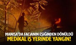 Manisa’da medikal iş yerinde alevler yükseldi! Oksijen tüpleri patladı…
