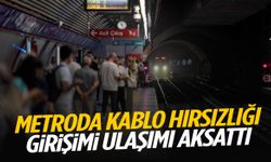 Metroda kablo hırsızlığı girişimi ulaşımı aksattı