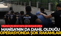 Manisa’da düğmeye basıldı! Bahis şebekesine ağır darbe!
