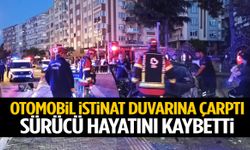 Otomobil istinat duvarına çarptı! Sürücü öldü