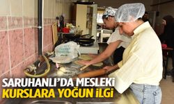 Saruhanlı’da mesleki kurslara yoğun ilgi