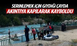 Serinlemek için girdiği çayda akıntıya kapılarak kayboldu!