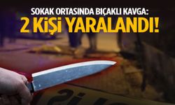 Sokak ortasında bıçaklı kavga!