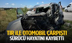 Tır ile otomobil çarpıştı: 1 ölü