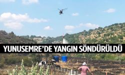 Yunusemre’de makilik yangını söndürüldü!