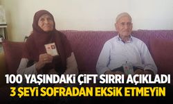 100 yaşındaki çift uzun yaşamın sırrını verdi: 3 şeyi sofradan eksik etmeyin
