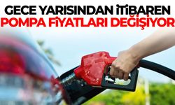 Gece yarısından itibaren pompa fiyatları değişiyor