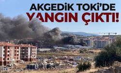 Akgedik'te korkutan yangın!