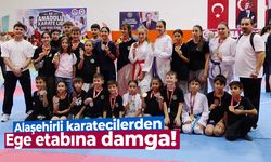Alaşehirli karateciler Ege'de madalyaları süpürdü