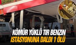 Kömür yüklü tır benzin istasyonuna daldı: 1 ölü!