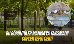 Bu görüntüler Manisa'ya yakışmadı! Çöpler tepki çekti