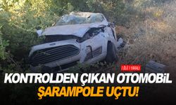 Kontrolden çıkan otomobil şarampole uçtu: 1 ölü, 1 yaralı