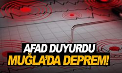 AFAD duyurdu: Muğla’da deprem!