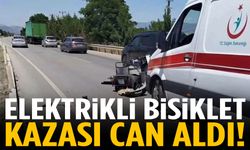 Elektrikli bisiklet sürücüsü hayatını kaybetti!