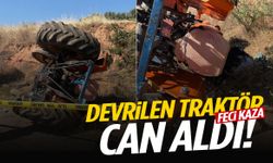 Acı olay: Devrilen traktör can aldı