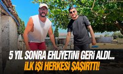 5 yıl sonra ehliyetini geri aldı... İlk işi herkesi şaşırttı!