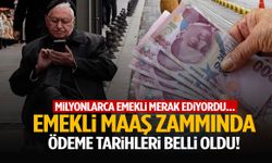 Emekli maaşı zammında yeni gelişme… Ödeme tarihleri belli oldu!