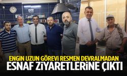 Engin Uzun görevi resmen devralmadan esnaf ziyaretlerine çıktı!