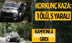 Kamyonetle kafa kafaya çarpıştı: 1 ölü 5 yaralı!