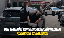 Oto galeriyi kurşunlayan şüpheliler kıskıvrak yakalandı