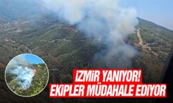 İzmir yanıyor! Ekipler müdahale ediyor