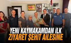 Yeni Kaymakamdan ilk ziyaret şehit ailesine