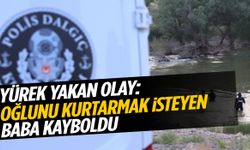 Oğlunu kurtarmak için ırmağa giren baba kayboldu!