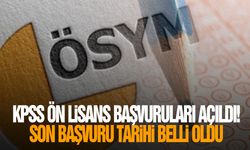 KPSS Ön Lisans başvuruları açıldı! Son başvuru tarihi belli oldu