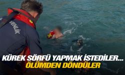 Kürek sörfü yapmak istediler... Ölümden döndüler