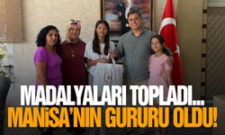 Madalyaları topladı... Manisa'nın gururu oldu!