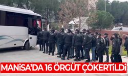 Manisa'da çetelere büyük darbe! 16 suç örgütü çökertildi