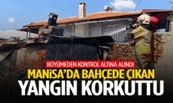 Manisa’da bahçedeki fırından çıkan alevler korkuttu
