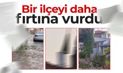 Manisa'da bir ilçeyi daha fırtına vurdu!