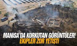 Manisa'da korkutan görüntüler! Ekipler zor yetişti