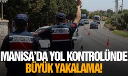 Manisa'da yol kontrolünde büyük yakalama!