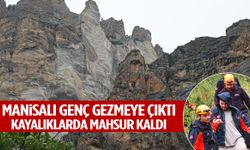 Merakı başına iş açtı… Manisalı genç kayalıklarda mahsur kaldı!