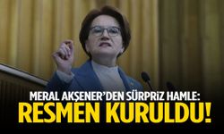 Meral Akşener’den sürpriz hamle! Resmen kuruldu