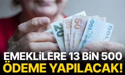 Emeklilere 13 bin 500 ödeme yapılacak!