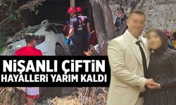 Nişanlı çifti kaza ayırdı