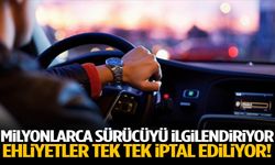 Milyonlarca sürücüyü ilgilendiriyor… Ehliyetler tek tek iptal ediliyor!