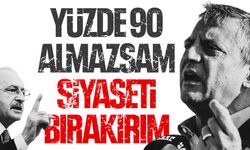 Özgür Özel: "Yüzde 90 almazsam siyaseti bırakırım"