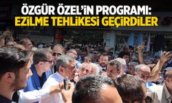 Özgür Özel'in programında ezilme tehlikesi geçirdiler