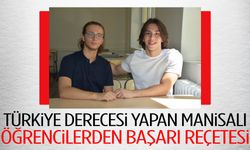 Türkiye derecesi yapan Manisalı öğrencilerden başarı reçetesi